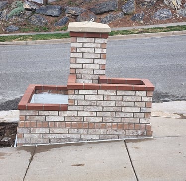 brick planter