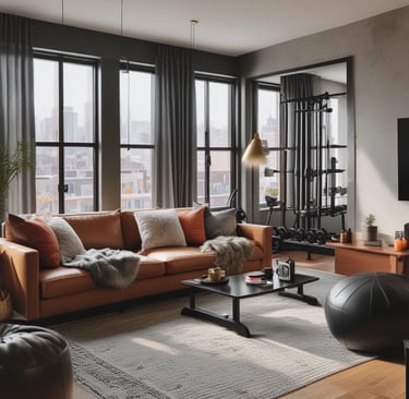 Cozy reading nook with soft blankets and warm lighting, perfect for a relaxed home day.