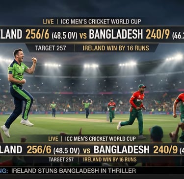 Ireland Cricket Team vs Bangladesh National Cricket Team Match Scorecard – Latest Breakdown