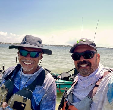 Kayak fishing from Palm Bay, Melbourne, and Sebastian FL