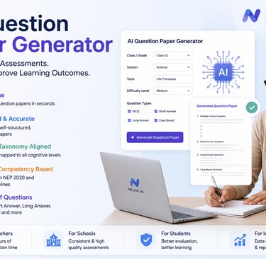 AI Question Paper Generator helping teachers create competency-based assessments aligned with Bloom’