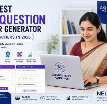 Best AI Question Paper Generator for Teachers in 2026