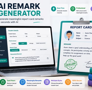 AI Remark Generator for report card remarks