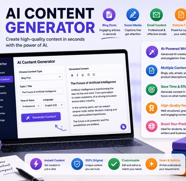 AI Content Generator for educational content creation
