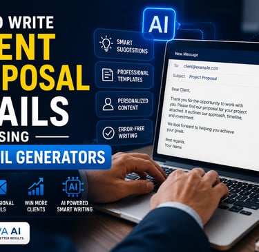 Generate professional proposal emails in seconds with the Neuva AI Email Generator and improve your 