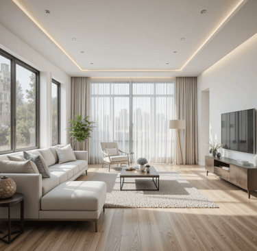 salón moderno luminoso