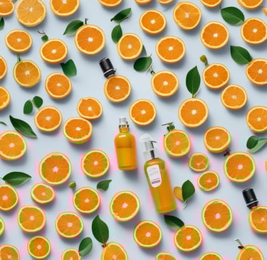 Vitamin c face mask sheet.