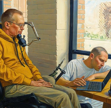 homem sendo autonomo com auxilio de tecnologia assistiva