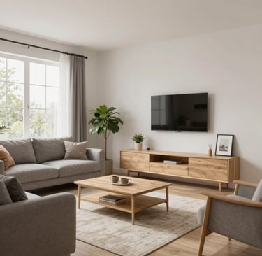 Bright living room with modern inventory