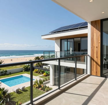 Interior of a spacious open-plan apartment with modern kitchen and natural light.