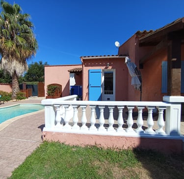 Rénovation de balustrades extérieures - enduit fibré, peinture D2