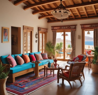 black blue and yellow textile