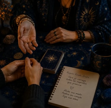 Aconselhamento espiritual via Tarot por WhatsApp para clareza e paz interior