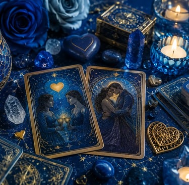 Consulta de Tarot pelo WhatsApp focada em amor e relacionamento, com análise de compatibilidade 