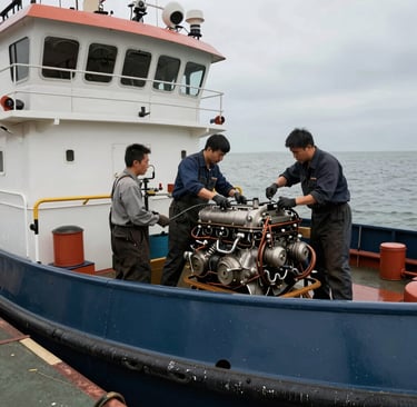Sparepart alat berat untuk kapal marine