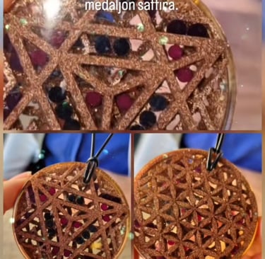 Prikaz ličnog medaljona sa svetim geometrijama, jednog od korisnika.