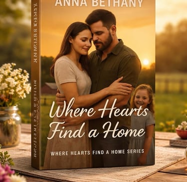 3d mockup of book cover for Where Hearts Find A Home