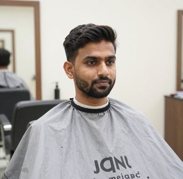 Close-up of a woman enjoying a relaxing facial treatment at a beauty parlour