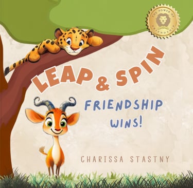 Book cover by Charissa Stastny - Leap & Spin
