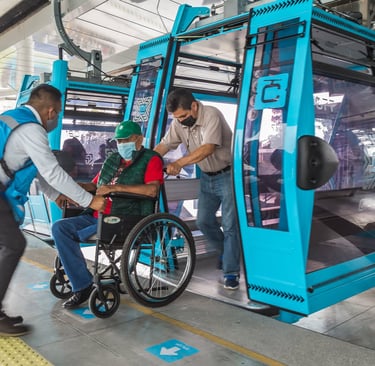 ¿El Cablebús cuenta con espacio para Silla de Ruedas?