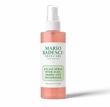 Mario Badescu Facial Spray bottle a self care routine product women use morning and afternoon daily