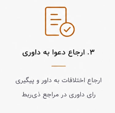  ارجاع دعوا و اختلافات  به داوری و پیگیری  