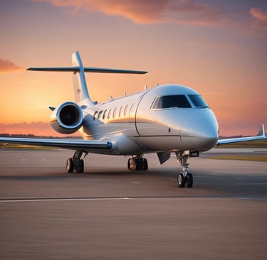 Classic luxury car parked in front of a grand estate