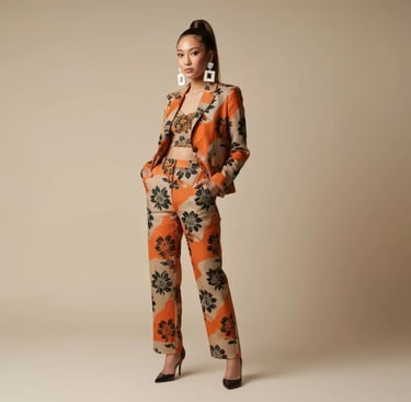 Digitally printed Formal Wear for Women. Power Dressing.