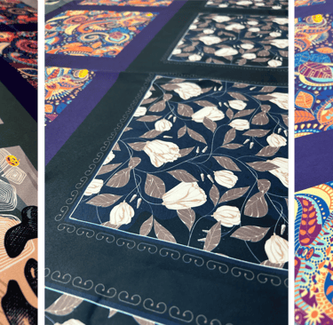 Custom Printed Pocket Squares designed by Print Zombies!