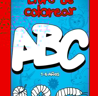 LIBRO DE COLOREAR ABC - Libro de graffiti con dibujos y cuentos educativos con valores para niños