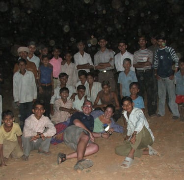 Village photo shoot with me and Valerie