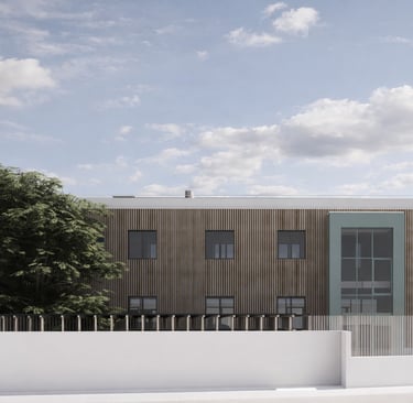 Crèche des hautes Bornes Orly 94 réhabilitation thermique extension aménagement mise aux normes ERP