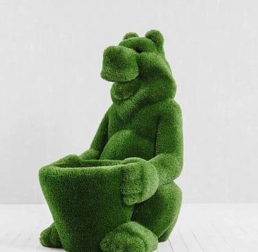 turf bear with a basket for weddings in Aventura, Florida