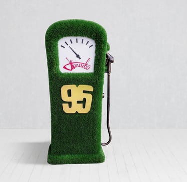 artificial turf gas pump sculpture port st lucie