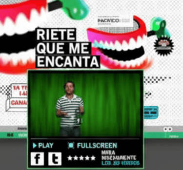 Sitio Web para Ríete que me encanta, Pacífico Seguros