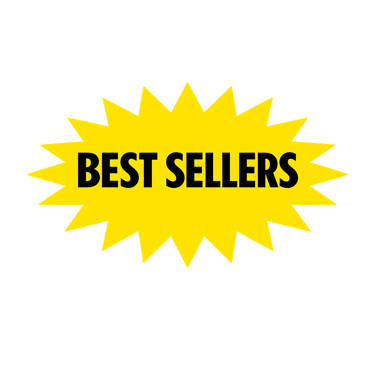 Best Seller in Black on Yellow star