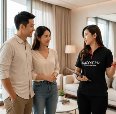 Singapore property consultant advising home buyers on property decisions