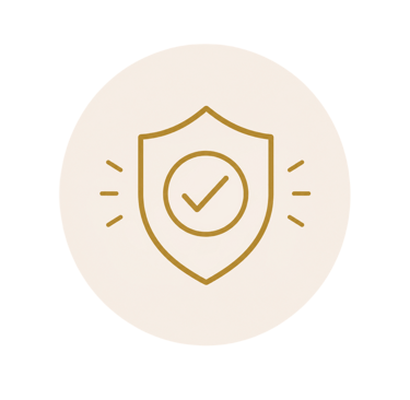     Minimal gold shield icon symbolising trusted Singapore property advisors and secure guidance