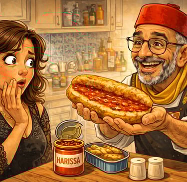 le sandwich optimiste de tajerouine-kasbah de ridha