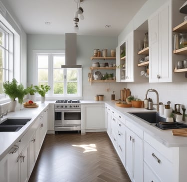 A colorful spread of lutong bahay favorites, including sinigang, pancit, and lumpia, laid out on a wooden table.