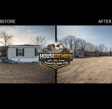 Mobile Home Demolition San Antonio TX