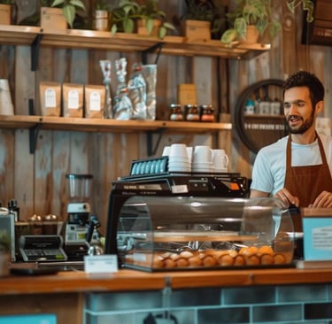 Local service business engaging with customers, highlighting the importance of local SEO