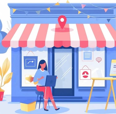 Service provider engaging with local community, highlighting local SEO importance.