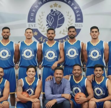 a group of men in blue uniforms posing for a photo