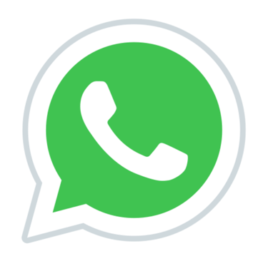 WhatsApp messenger app icon featuring a white telephone handset inside a green speech bubble