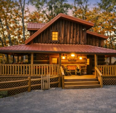Spacious 3-bedroom Gatlinburg family cabin known as the entertainment headquarters with a massive game room.