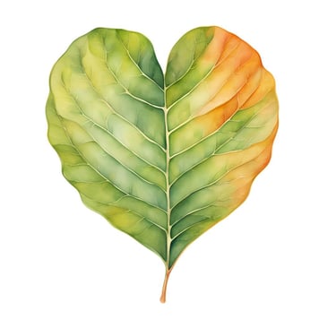 feuille à l'aquarelle