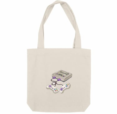 totebag bio customisé illustration unique console de jeux