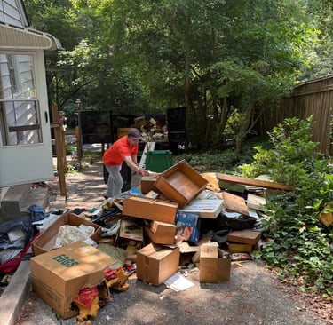 DemoTek Junk Removal doing a Full house clean-out in Atlanta, GA