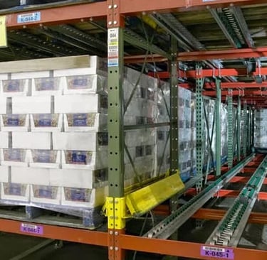 pallet flow racking systems equipement industriel rc